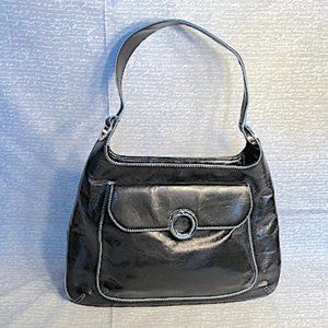 COLE HAAN BLACK LEATHER SHOULDER BAG